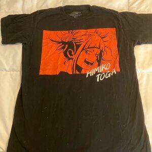 My Hero Academia Himiko Toga Anime T-Shirt Black Funimation Men’s M